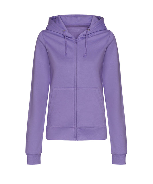 AWDis Just Hoods JH50F Women’s college zoodie in Digital Lavender