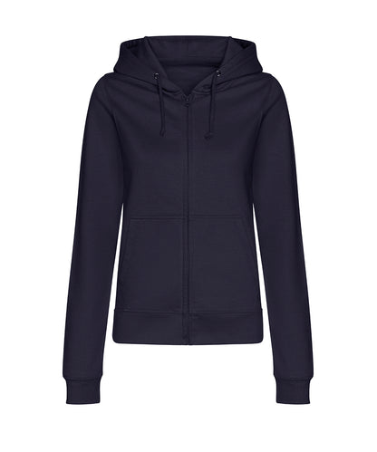 AWDis Just Hoods JH50F Women’s college zoodie in New French Navy