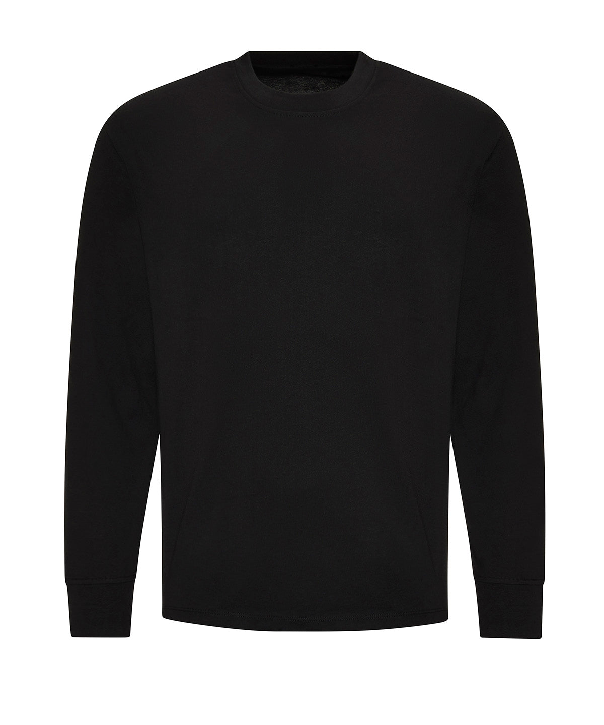 AWDis Just T's JT019 Oversize 100 long sleeve T in Deep Black