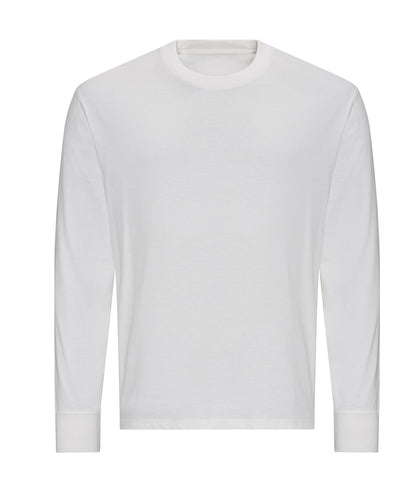 AWDis Just T's JT019 Oversize 100 long sleeve T in White