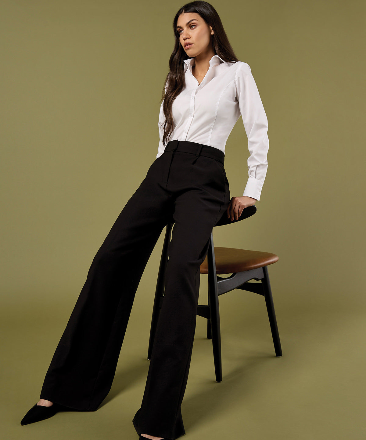 Kustom Kit K743F Business blouse long-sleeved (tailored fit)
