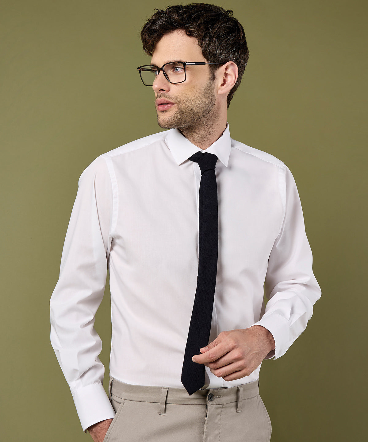 Kustom Kit KK131 Tailored business shirt long-sleeved (tailored fit)