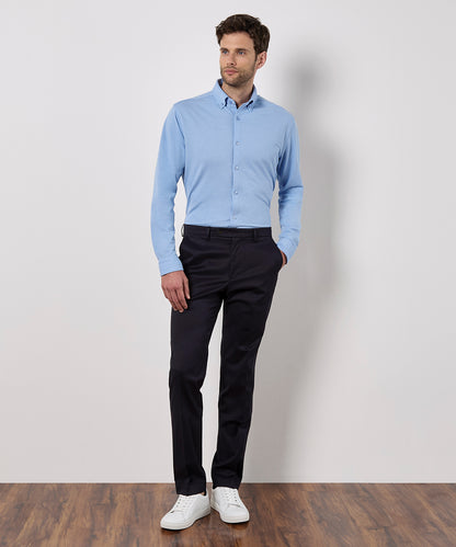 Kustom Kit KK143 Long sleeve Superwash® 60° piqué shirt (tailored fit)