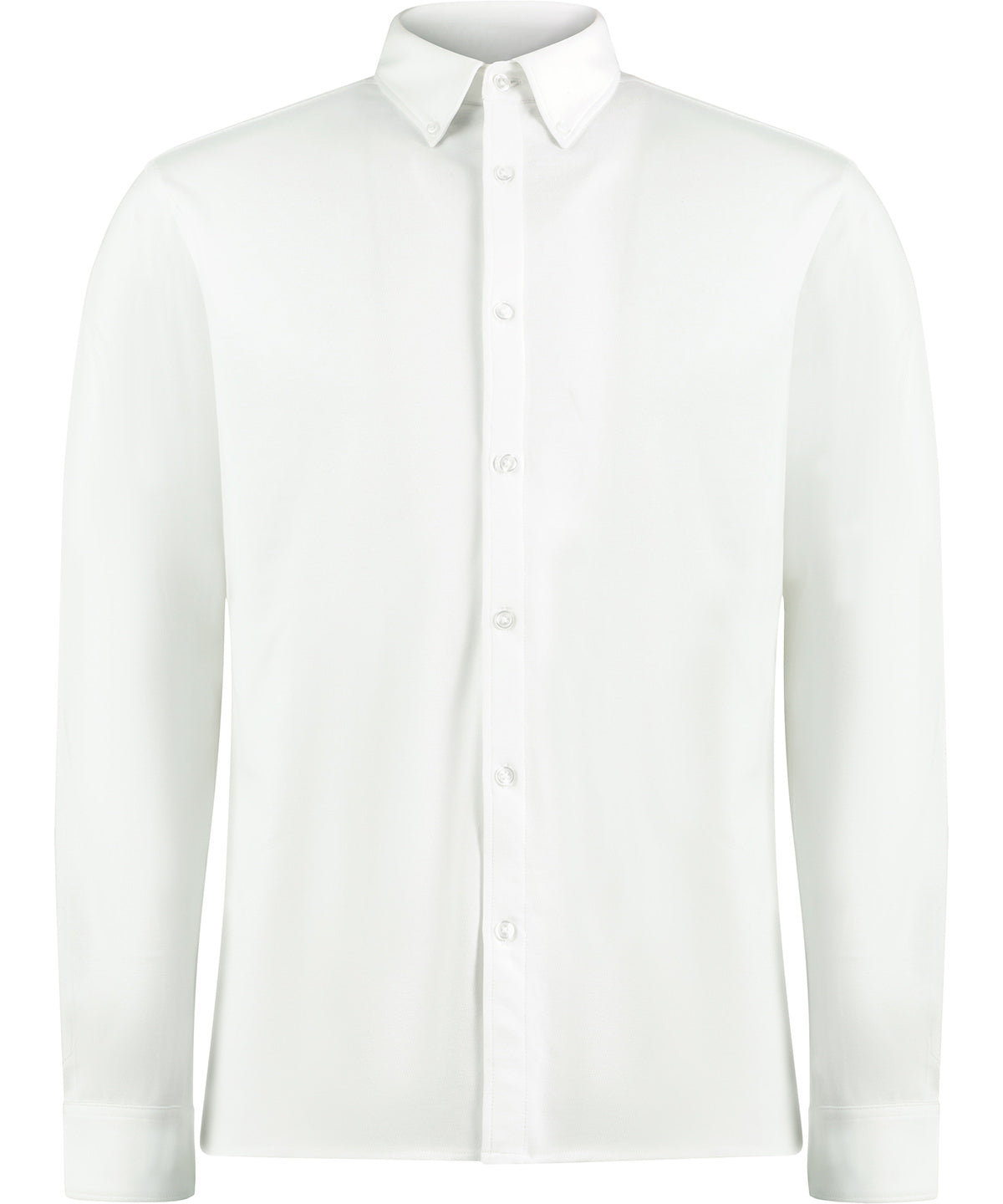Kustom Kit KK143 Long sleeve Superwash® 60° piqué shirt (tailored fit) in White