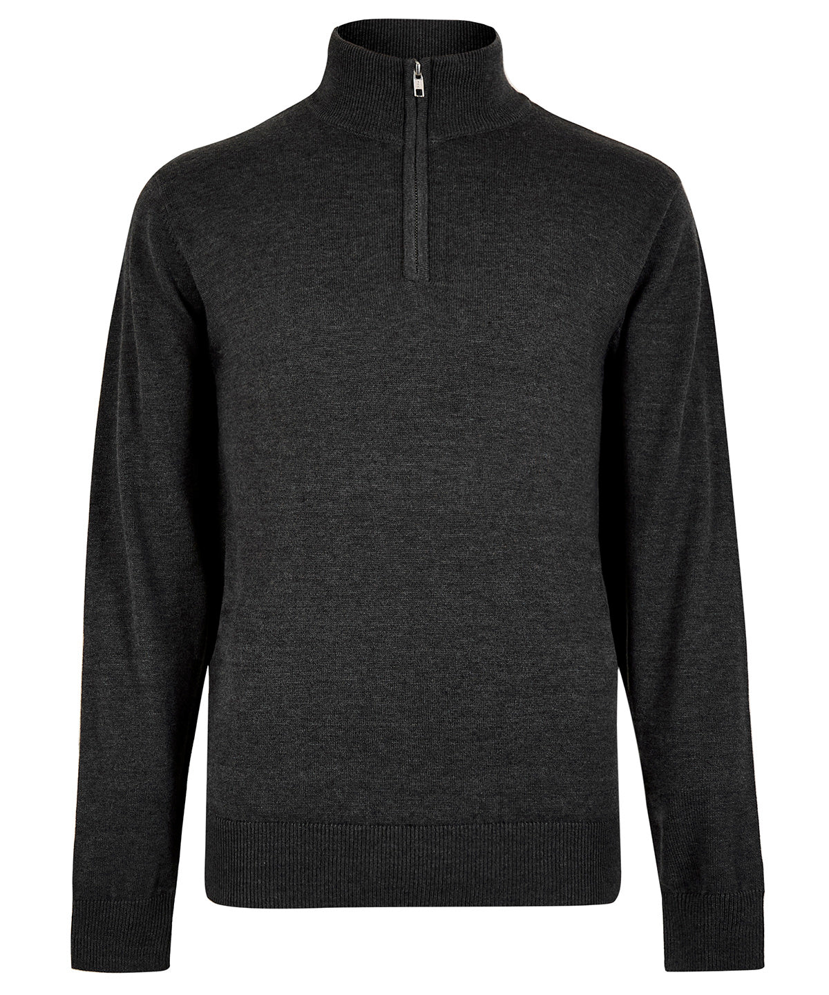 Kustom Kit KK254 Regular fit Arundel 1/4-zip sweater in Graphite