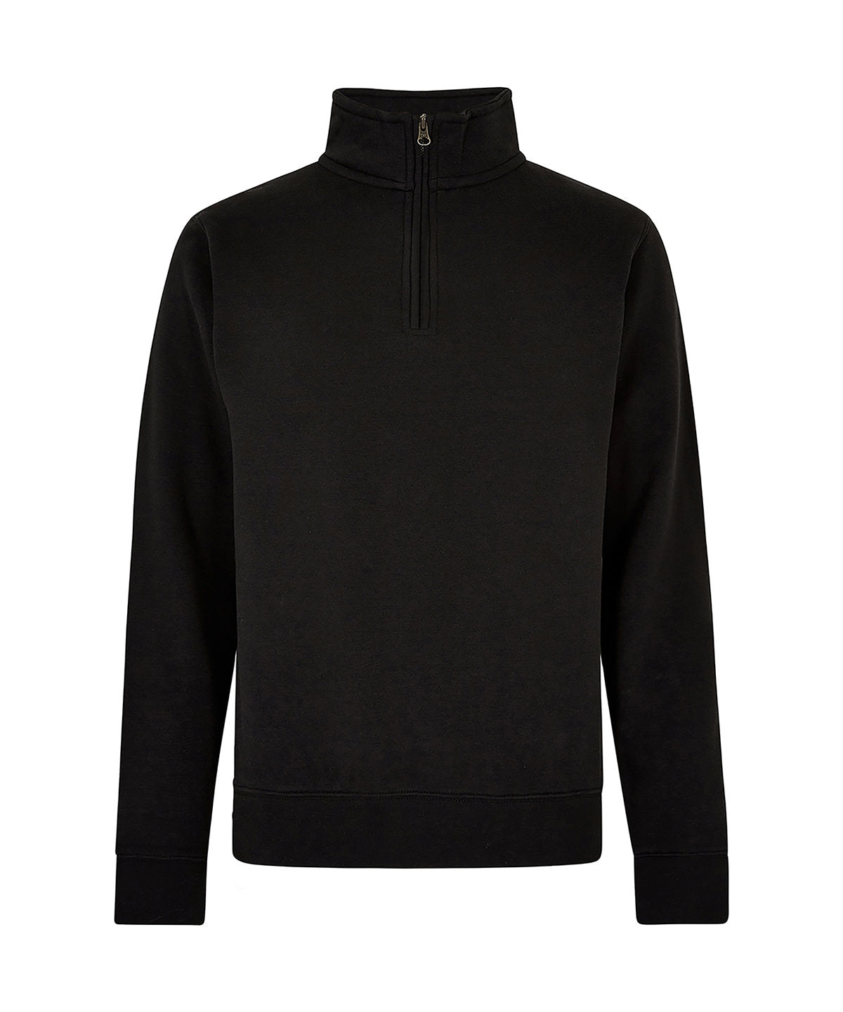 Kustom Kit KK335 Regular fit ¼-zip sweatshirt in Black