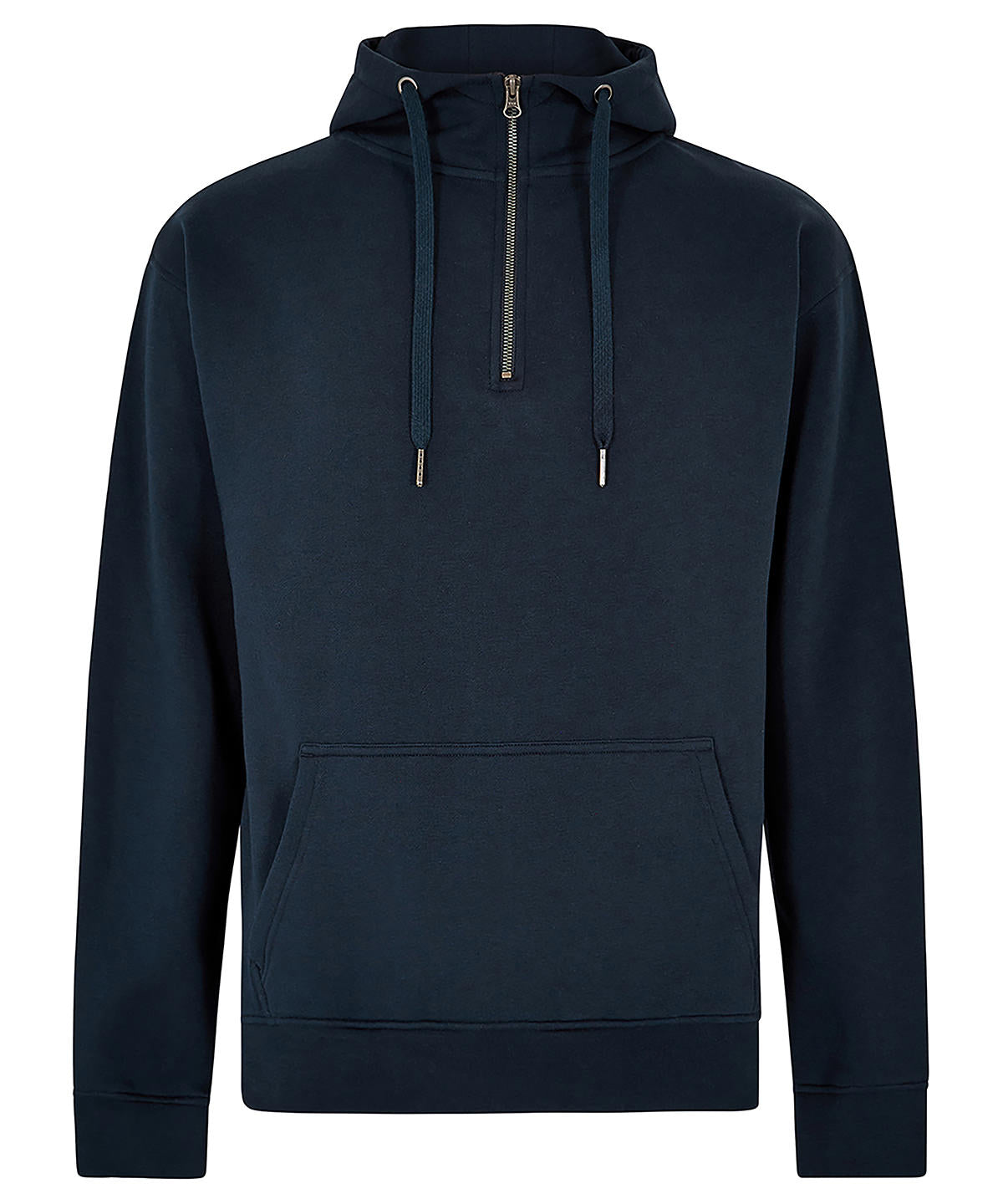 Kustom Kit KK336 Regular fit 1/4 zip hoodie in Navy