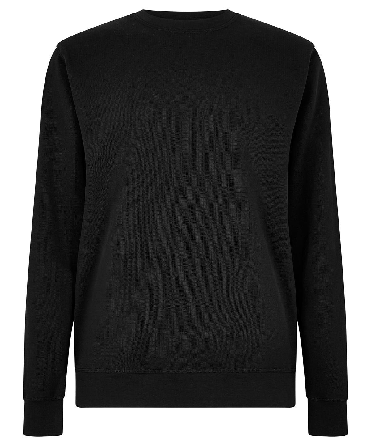 Kustom Kit KK337 Regular fit piqué sweatshirt in Black
