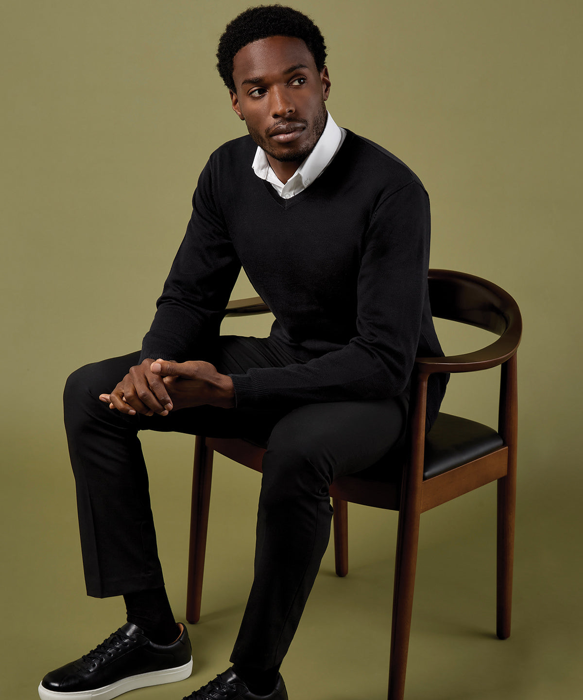 Kustom Kit KK352 Arundel v-neck sweater long sleeve (classic fit)