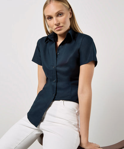 Kustom Kit KK360 Women's workplace Oxford blouse short-sleeved (tailored fit)