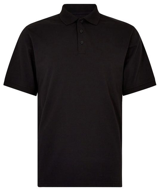 Kustom Kit KK412 Regular fit Superwash® 60° Jersey polo in Black