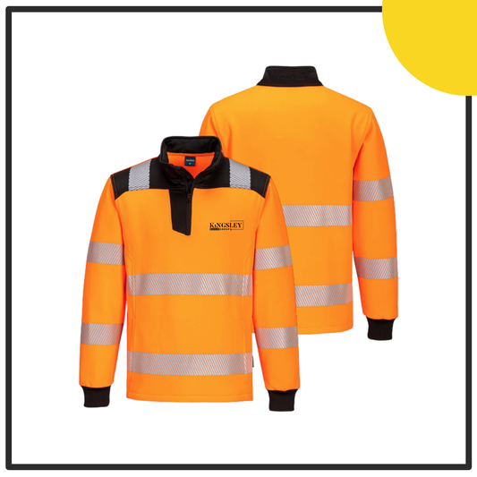 Portwest - PW326 - PW3 Hi-Vis 1/4 Zip Sweatshirt