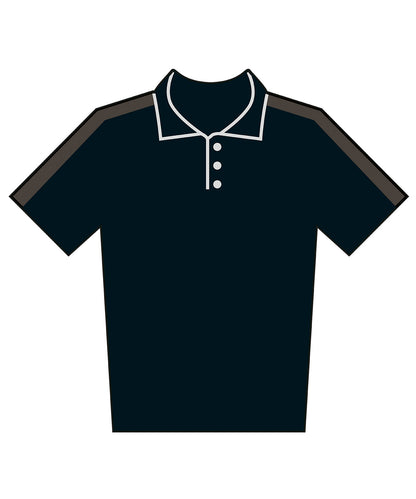 Finden & Hales LV291 Adults team polo shirt in Black/Gunmetal