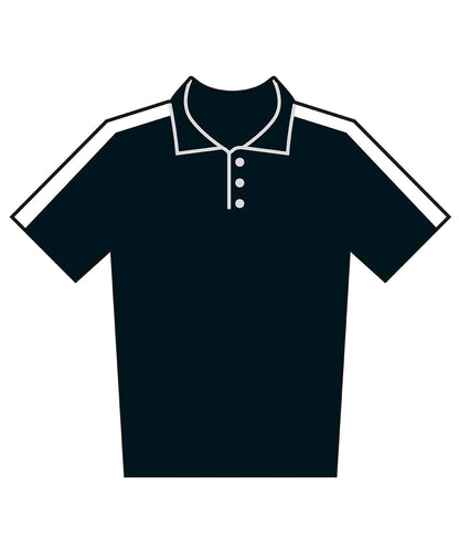 Finden & Hales LV291 Adults team polo shirt in Black/White