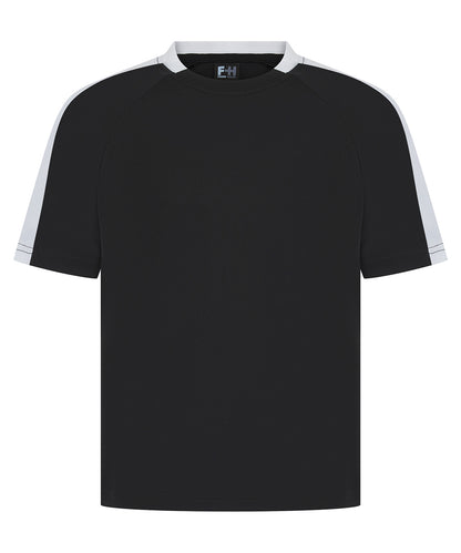 Finden & Hales LV292 Kids team t-shirt in Black/White