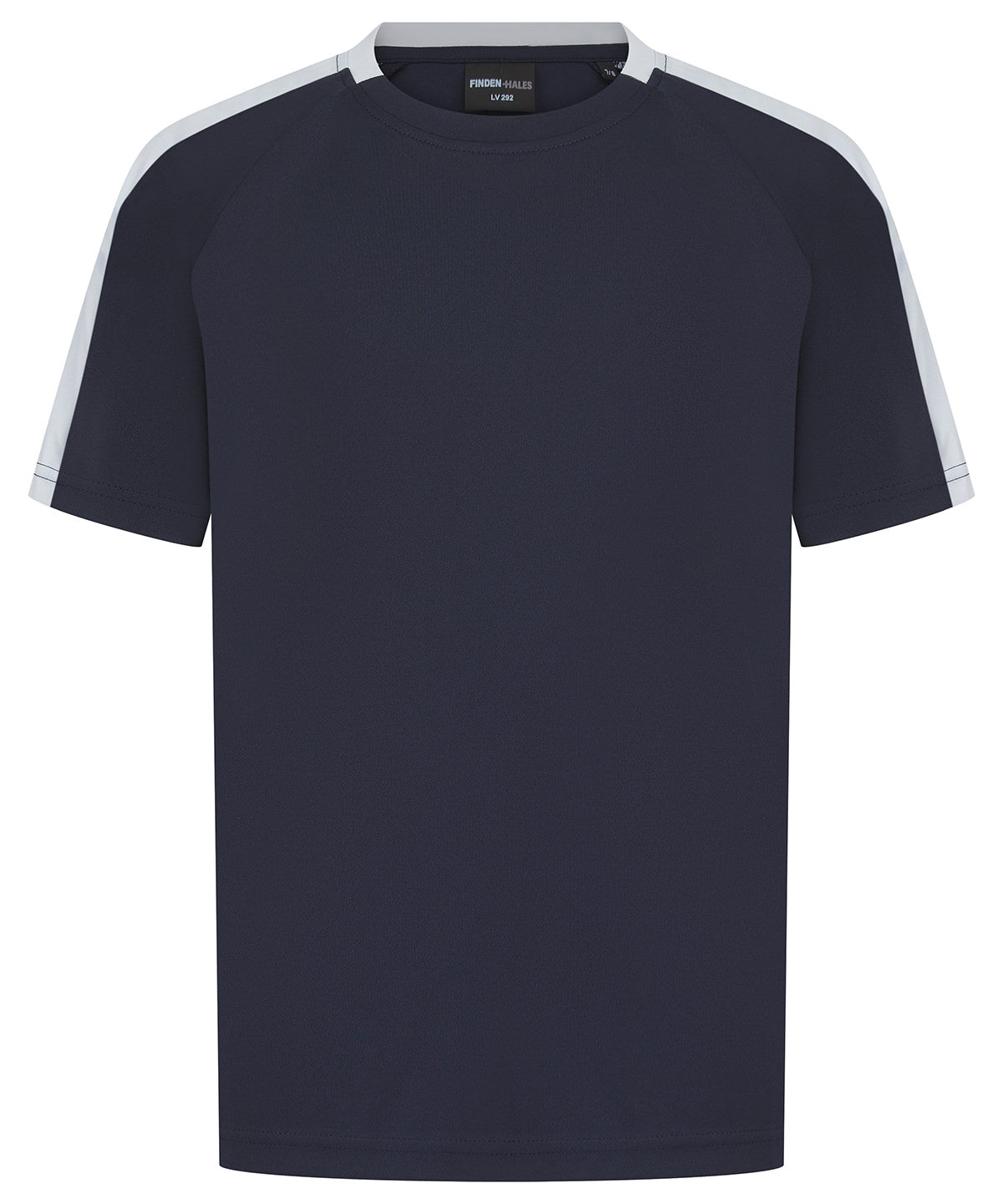 Finden & Hales LV292 Kids team t-shirt in Navy/White
