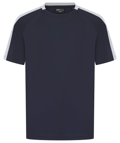 Finden & Hales LV292 Kids team t-shirt in Navy/White