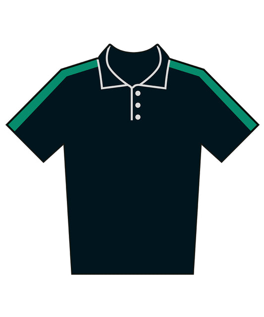 Finden & Hales LV293 Kids team polo shirt in Black/Emerald