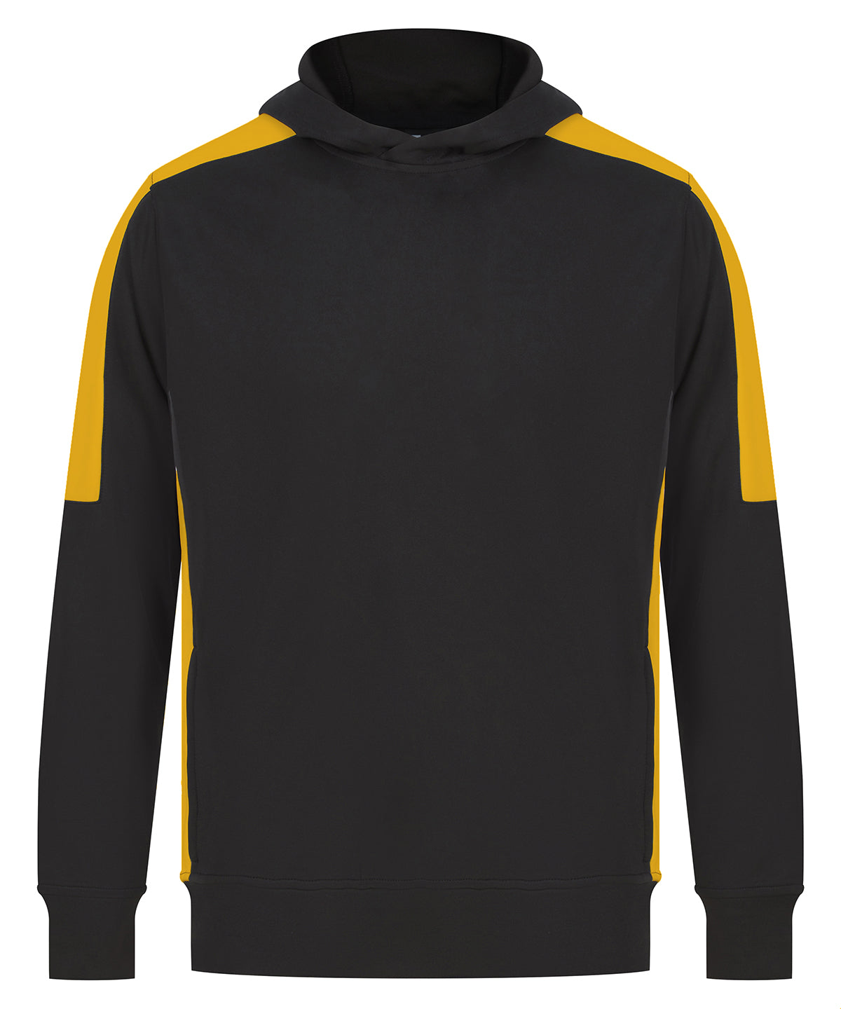 Finden & Hales LV341 Adults’ team hoodie in Black/Gold