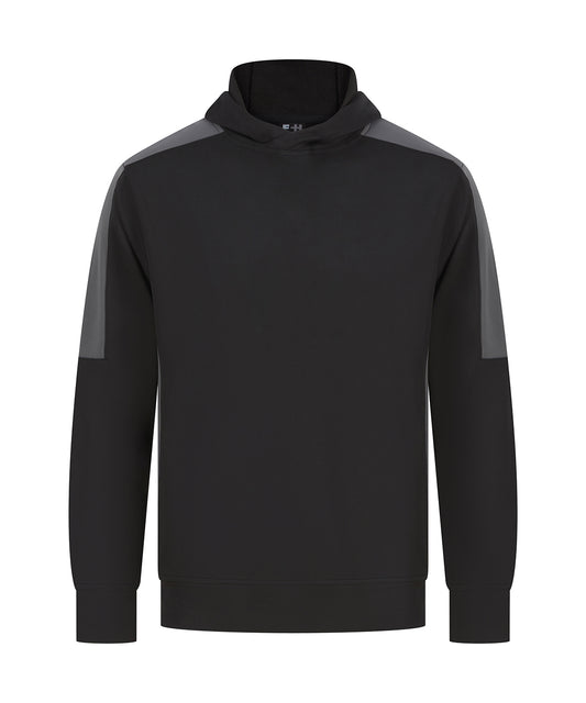 Finden & Hales LV341 Adults’ team hoodie in Black/Gunmetal Grey