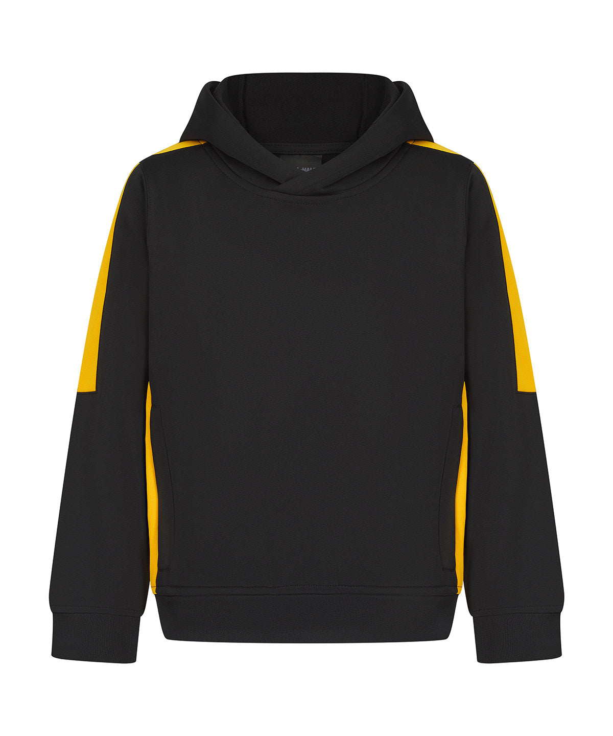 Finden & Hales LV342 Kids' team hoodie in Black/Gold