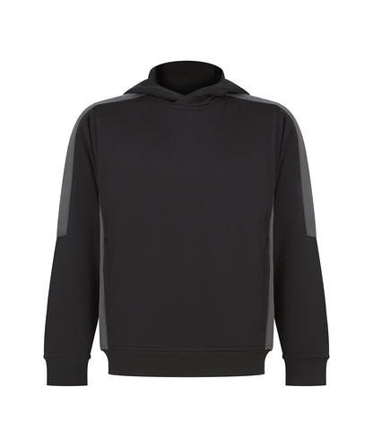 Finden & Hales LV342 Kids' team hoodie in Black/Gunmetal Grey