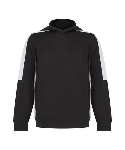 Finden & Hales LV342 Kids' team hoodie in Black/White