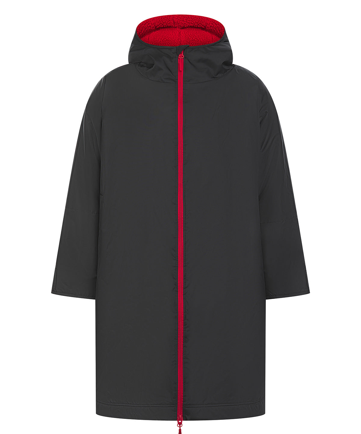 Finden & Hales LV690 All-weather robe in Black/Red