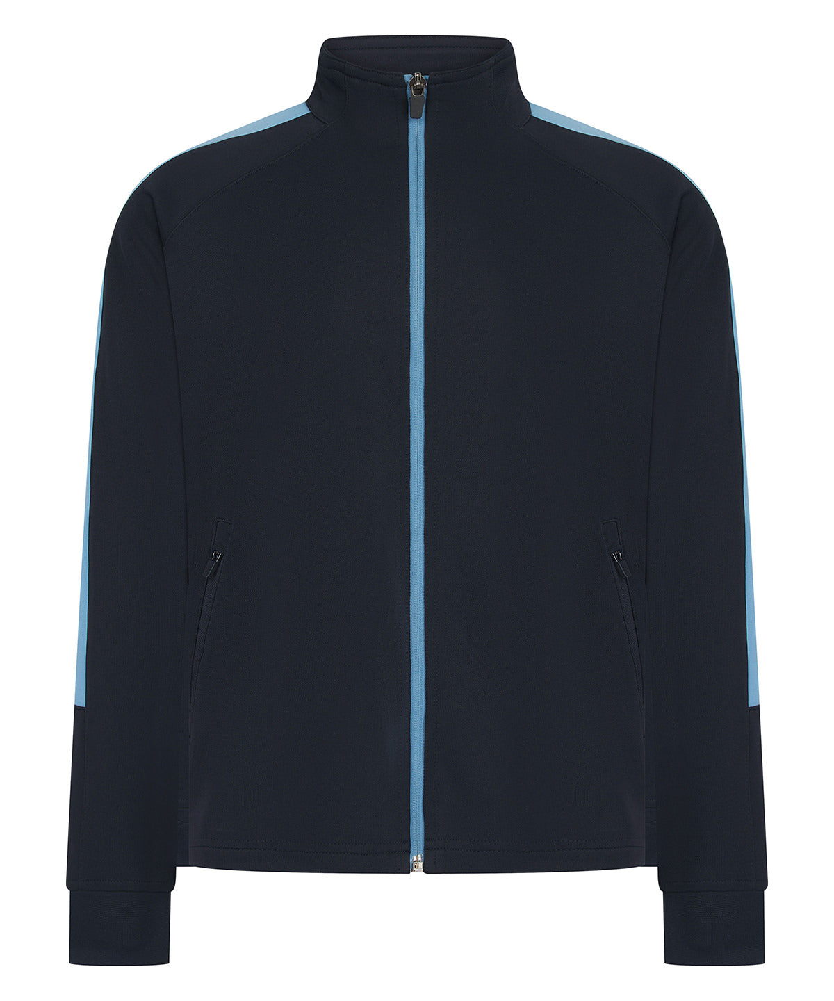 Finden & Hales LV873 Kids knitted tracksuit top in Navy/Sky