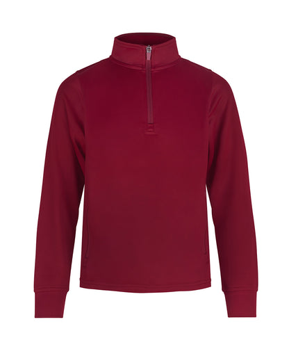 Finden & Hales LV875 Kids ¼-tracksuit top in Burgundy