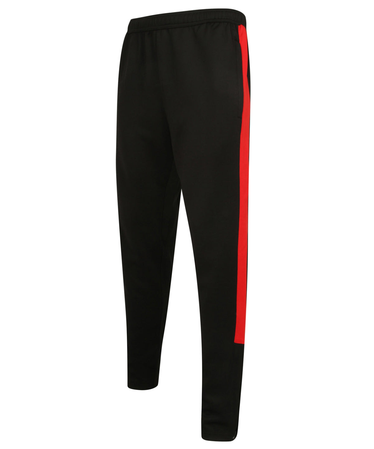 Finden & Hales LV881 Knitted tracksuit pants in Black/Red*