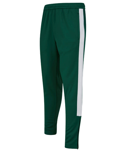 Finden & Hales LV881 Knitted tracksuit pants in Bottle/White
