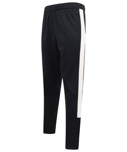 Finden & Hales LV881 Knitted tracksuit pants in Navy/White*