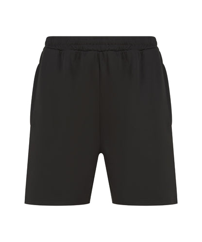 Finden & Hales LV887 Kids knitted shorts with zip pockets in Black