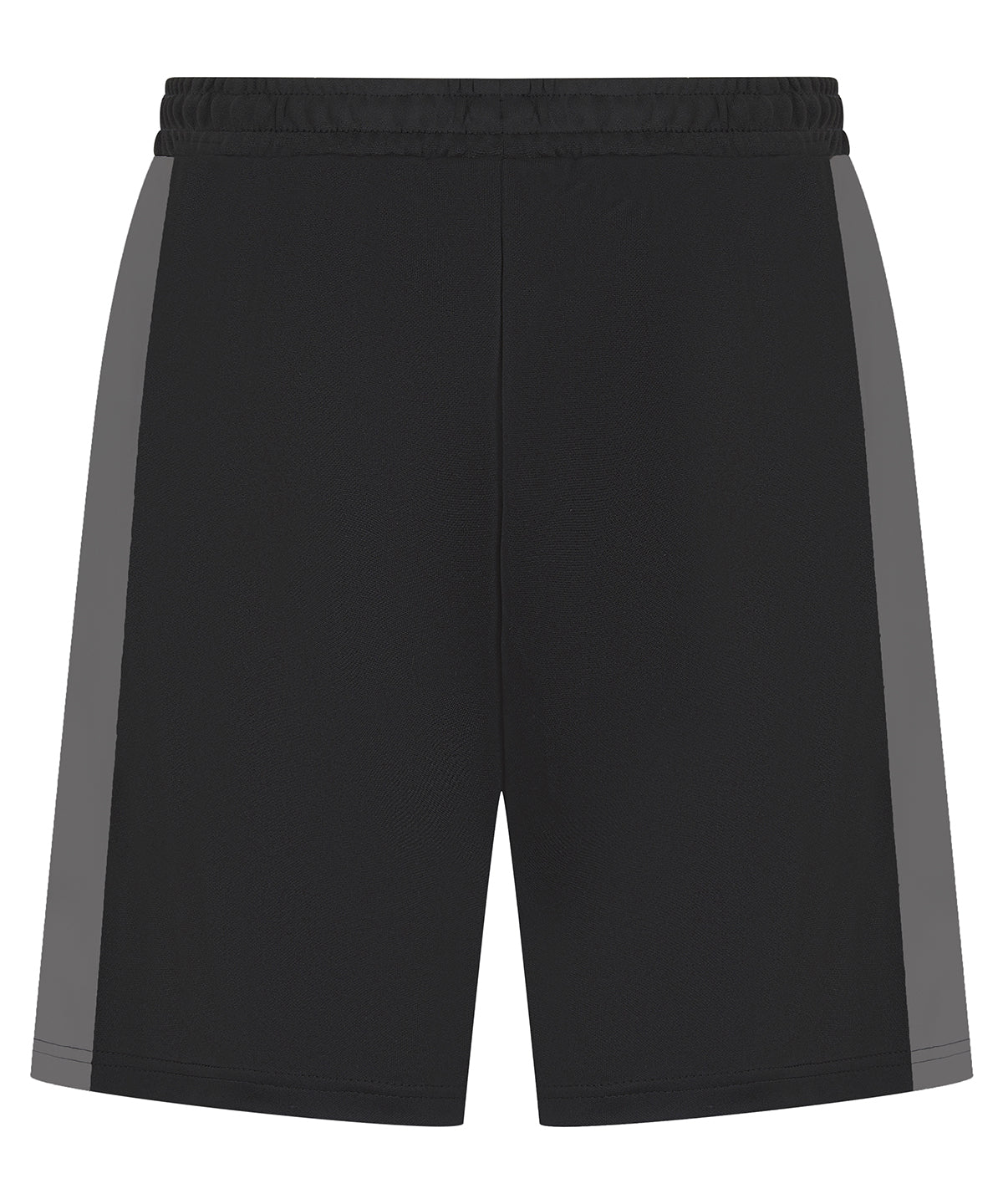 Finden & Hales LV887 Kids knitted shorts with zip pockets in Black/Gunmetal