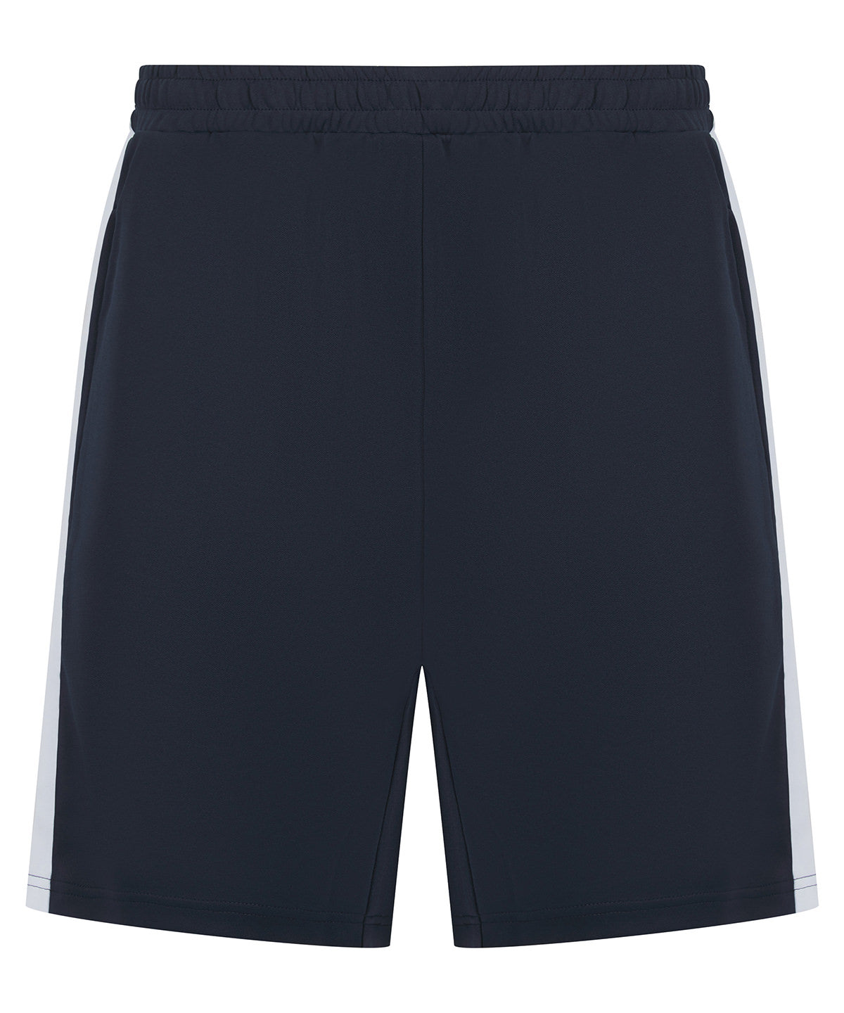 Finden & Hales LV887 Kids knitted shorts with zip pockets in Navy/White