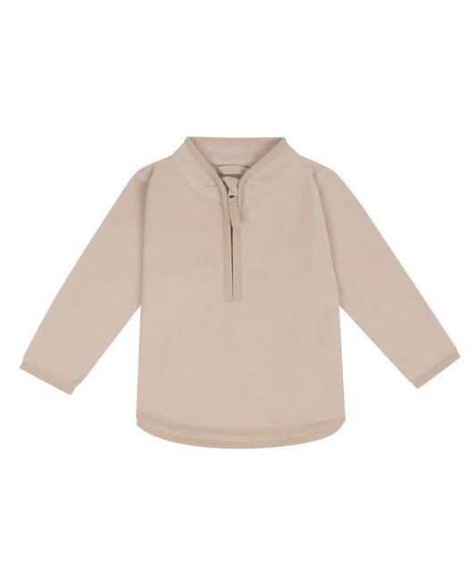 Larkwood LW31T 1/2-zip lightweight fleece in Light Stone