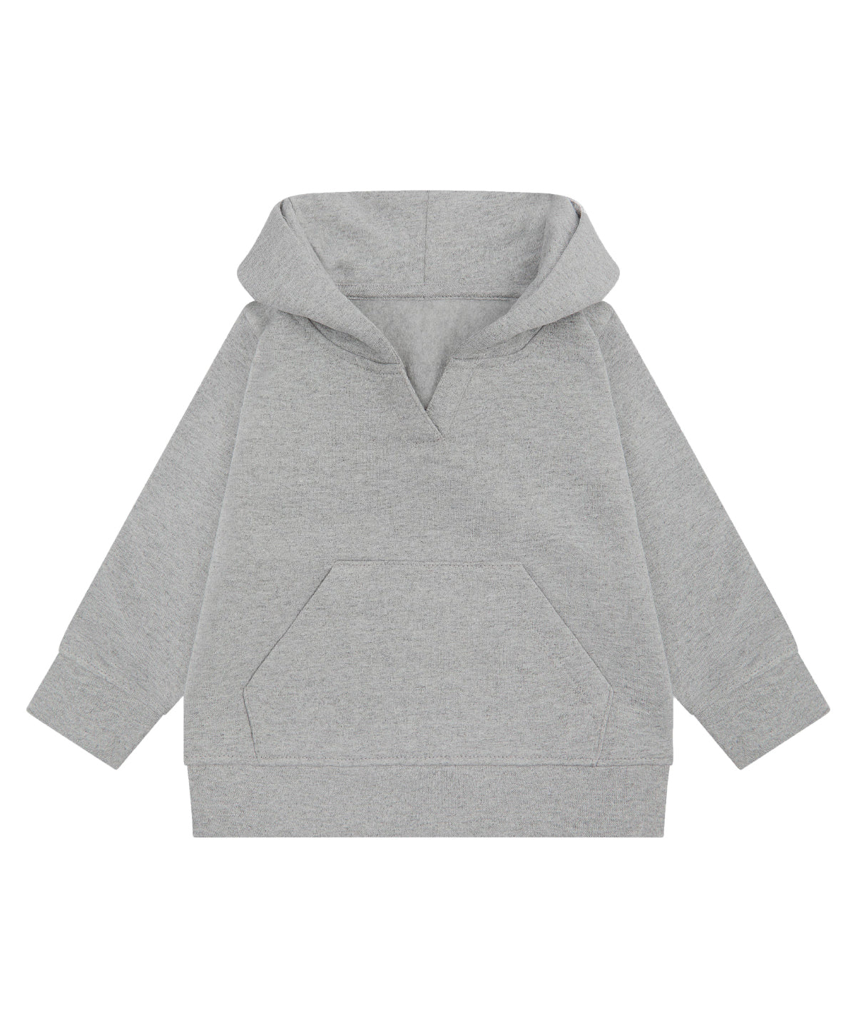 Larkwood LW802 Kids sustainable hoodie in Heather Grey