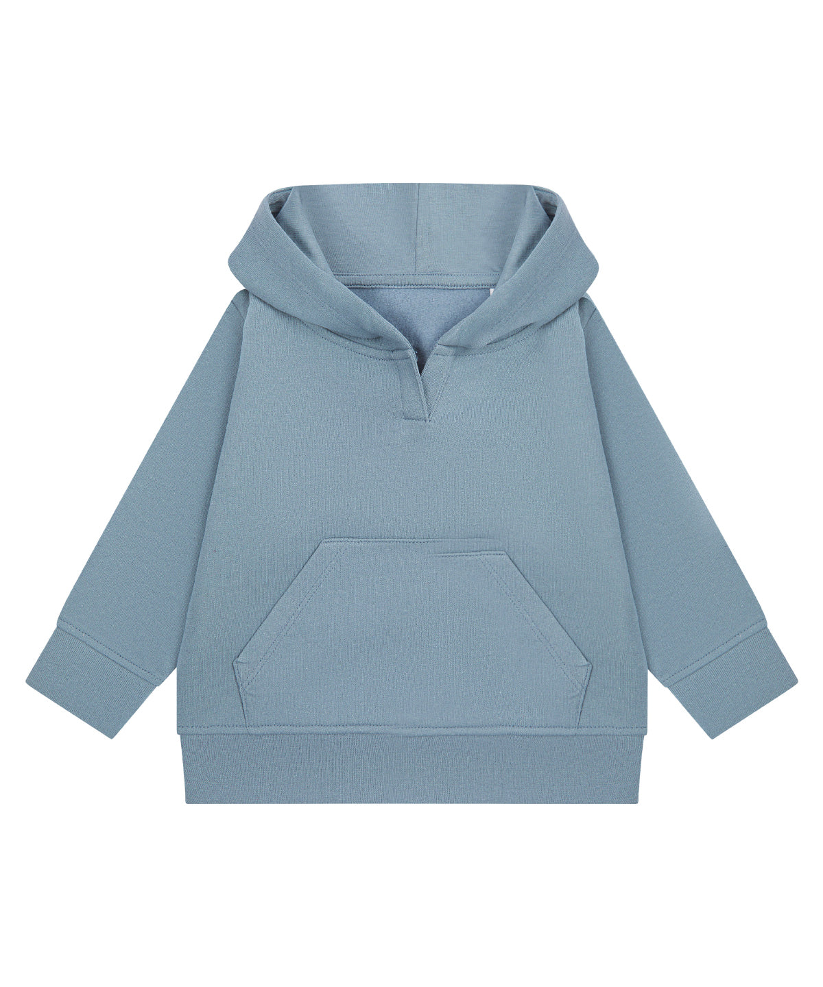 Larkwood LW802 Kids sustainable hoodie in Stone Blue