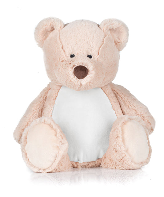 Mumbles MM051 Zippie teddy in Mid Brown