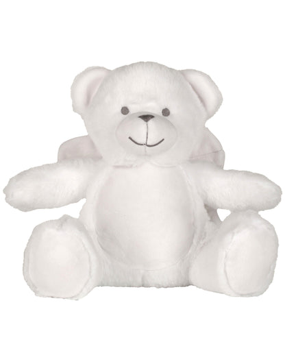 Mumbles MM060 Printme mini teddy in White Angel Bear