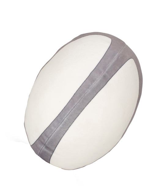 Mumbles MM584 Zippie rugby ball in White/Grey