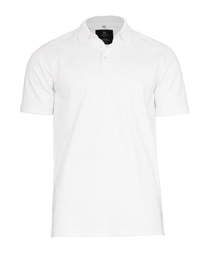 Nimbus N140M Altavista – tri-blend deluxe polo in White