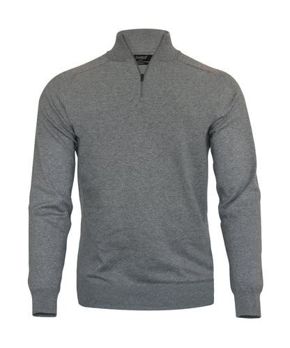 Nimbus NB121 Brighton 1/4-zip in Grey Melange