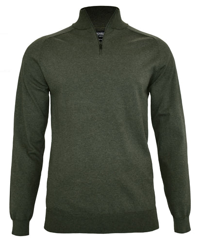 Nimbus NB121 Brighton 1/4-zip in Olive Melange