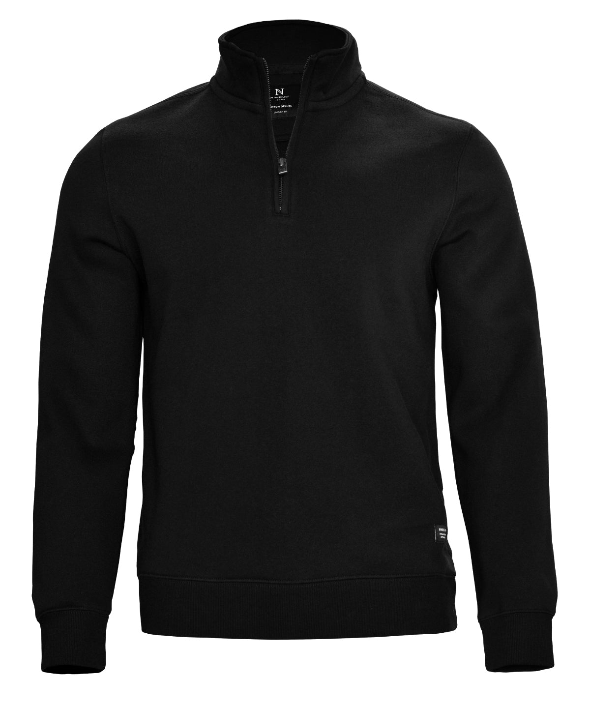 Nimbus NB130 Glendale unisex 1/4-zip sweatshirt in Black