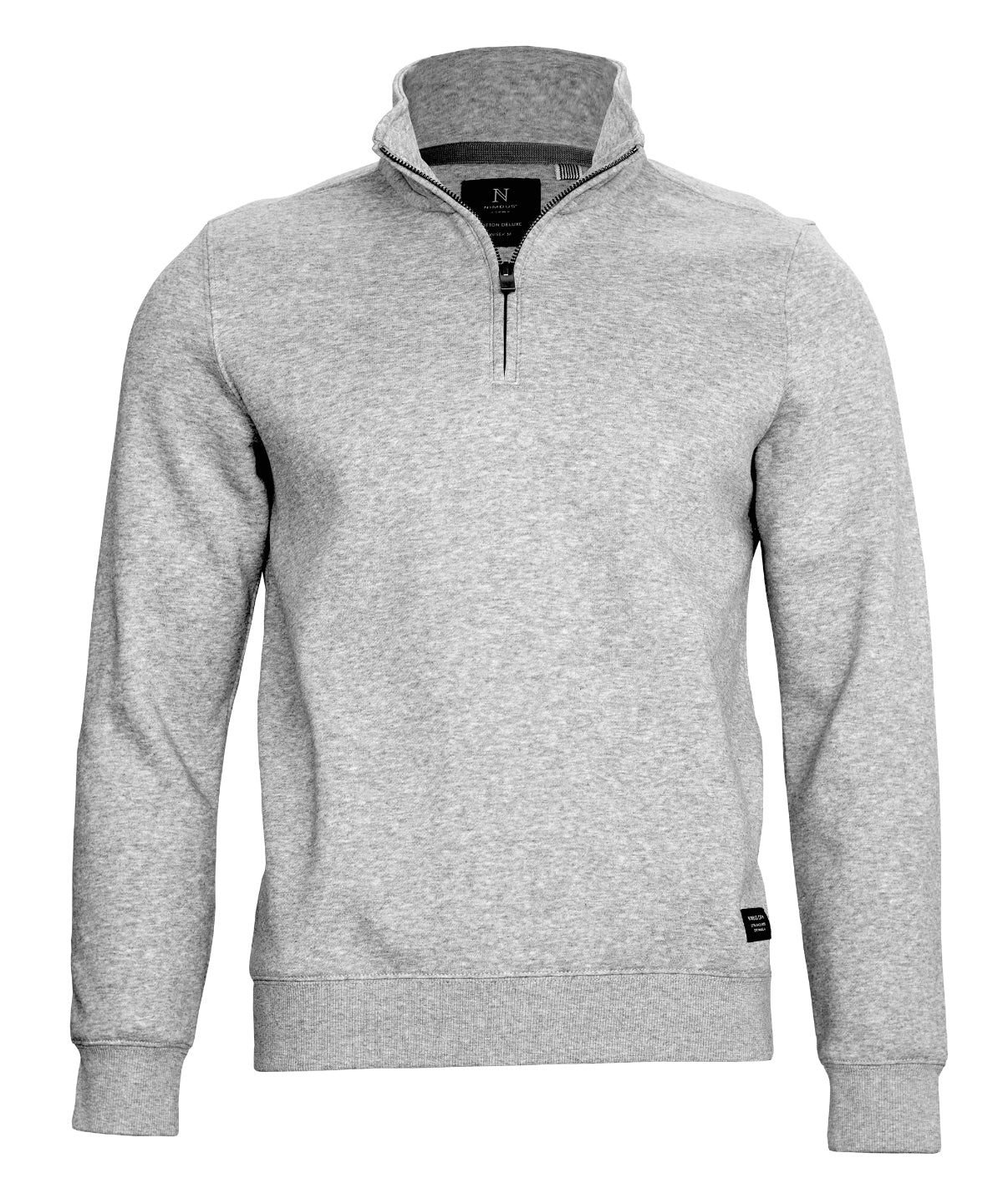Nimbus NB130 Glendale unisex 1/4-zip sweatshirt in Grey Melange