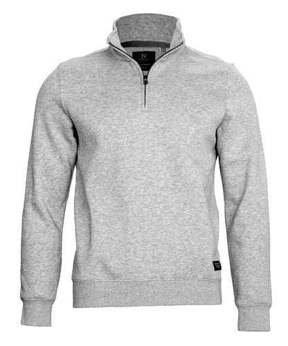 Nimbus NB130 Glendale unisex 1/4-zip sweatshirt in Grey Melange