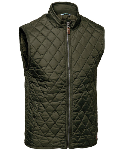 Nimbus NB46M Camden – diamond quilted gilet in Olive
