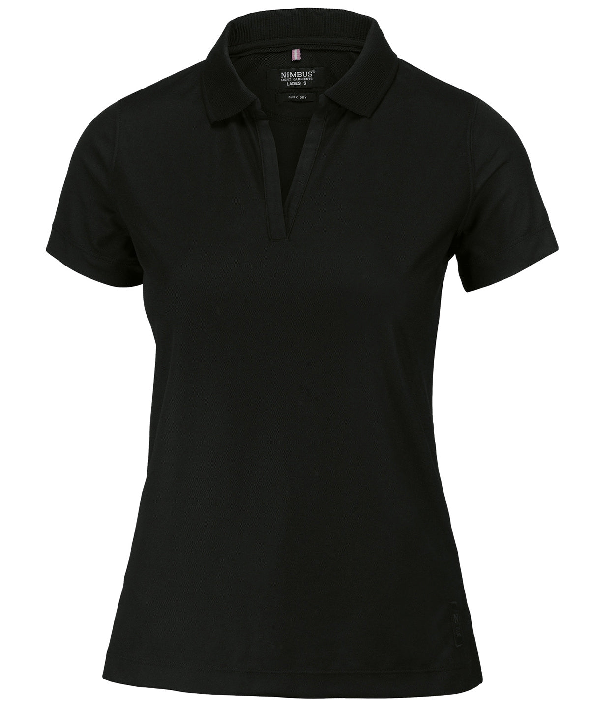 Nimbus NB86F Women’s Clearwater – quick-dry performance polo in Black